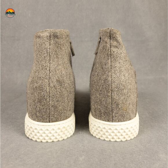 Aerosoles Zirah Ankle Booties Taupe Side Zipper Round Toe Wedge Women's Size 11M - Picture 5 of 13